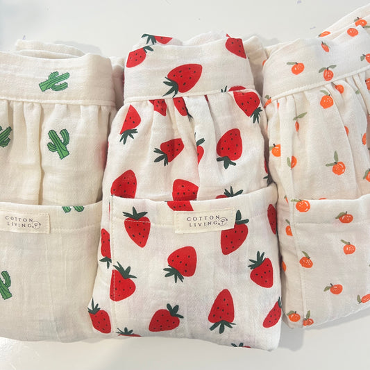 🎁 Gift Set 🎁 Handmade Double Cotton Gauze Apron & Tea Towels