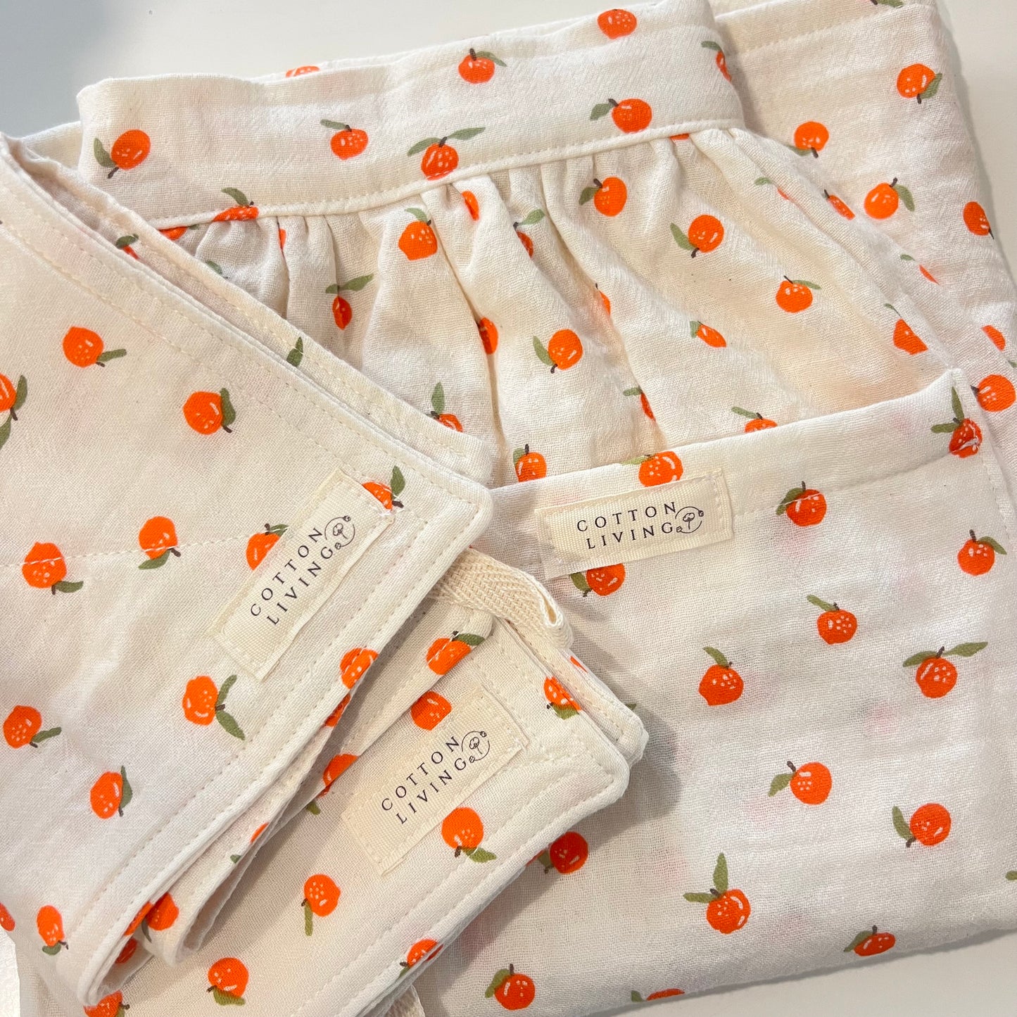 🎁 Gift Set 🎁 Handmade Double Cotton Gauze Apron & Tea Towels