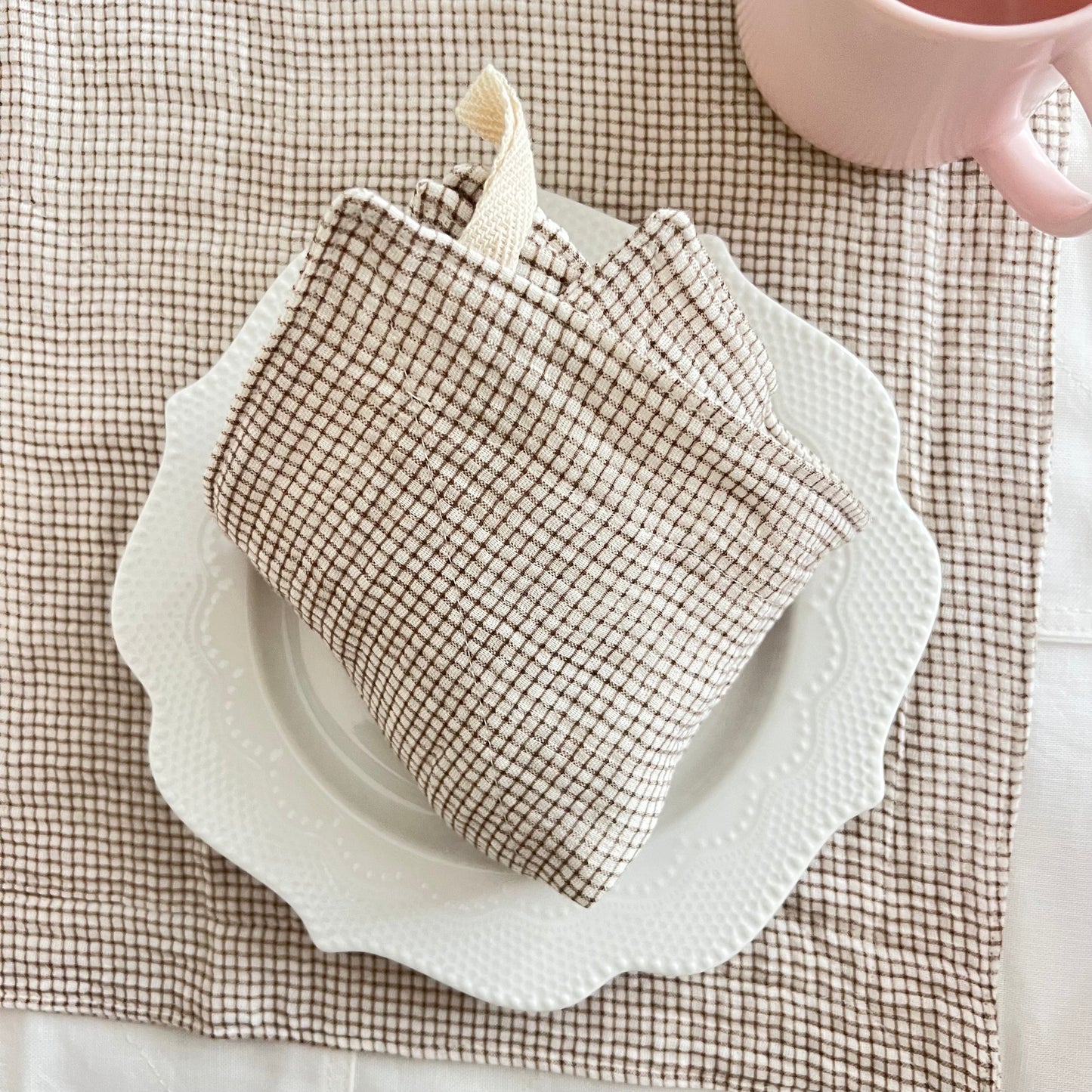 Handmade Muslin Cotton Tea Towel 3pcs