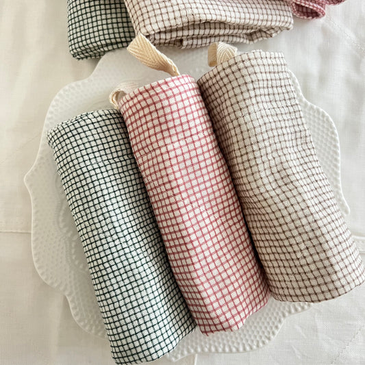 Handmade Muslin Cotton Tea Towel 3pcs